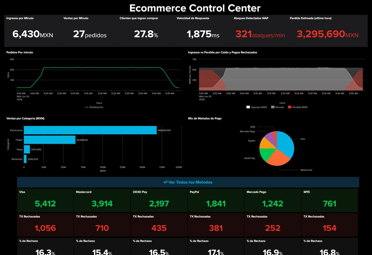 Tablero de ventas en vivo